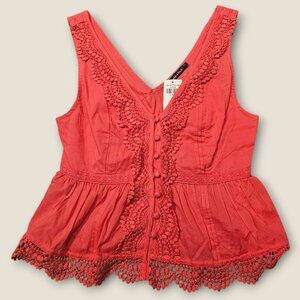 NWT Abercrombie & Fitch Sleeveless Red Top XS